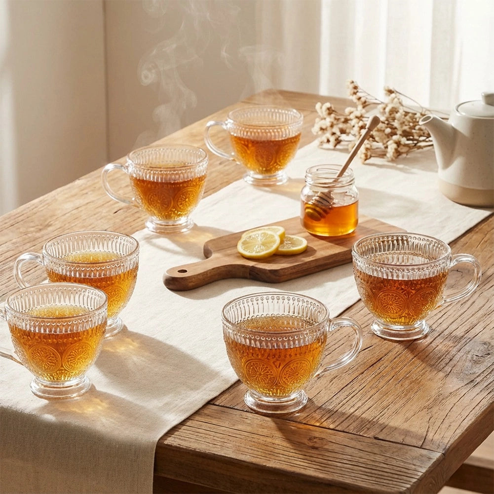 Coffee & Tea Glasses Set, 400ml, 6 Pieces