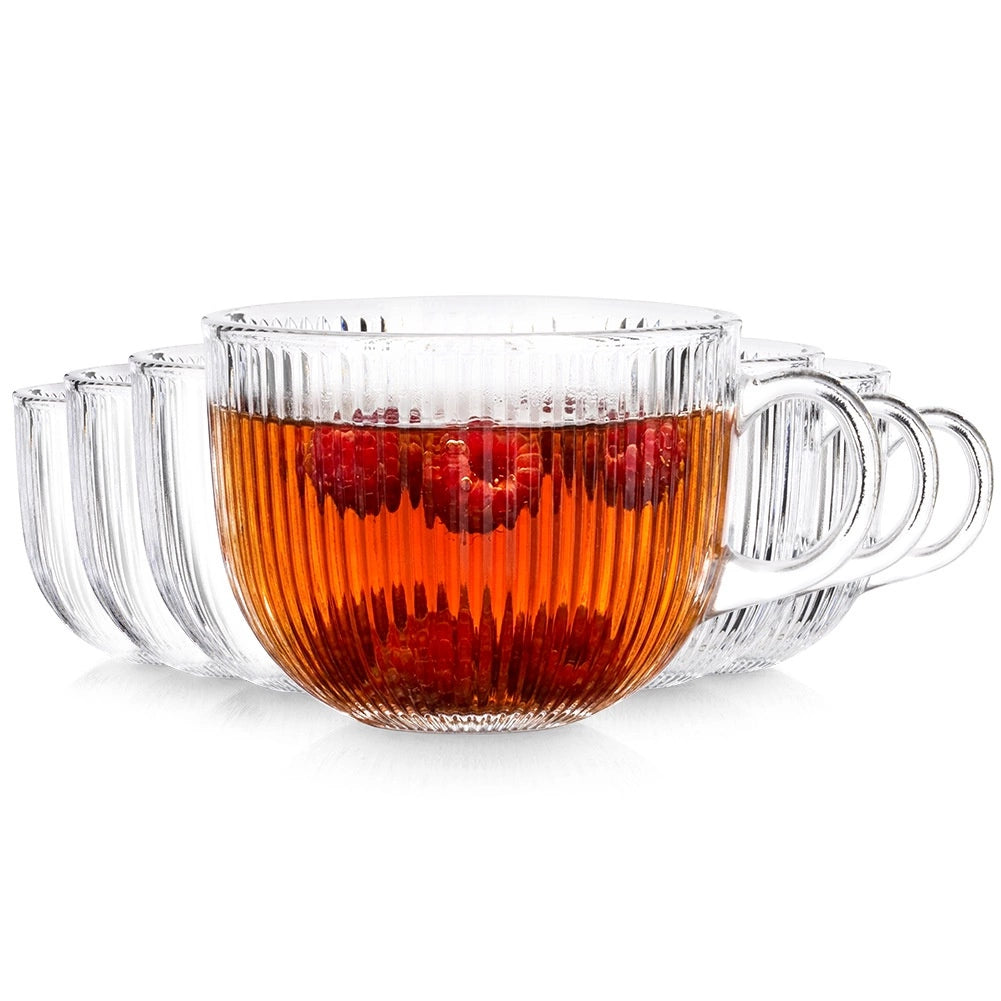 Coffee and Tea Glasses Set, 470 ml, 6 Pcs