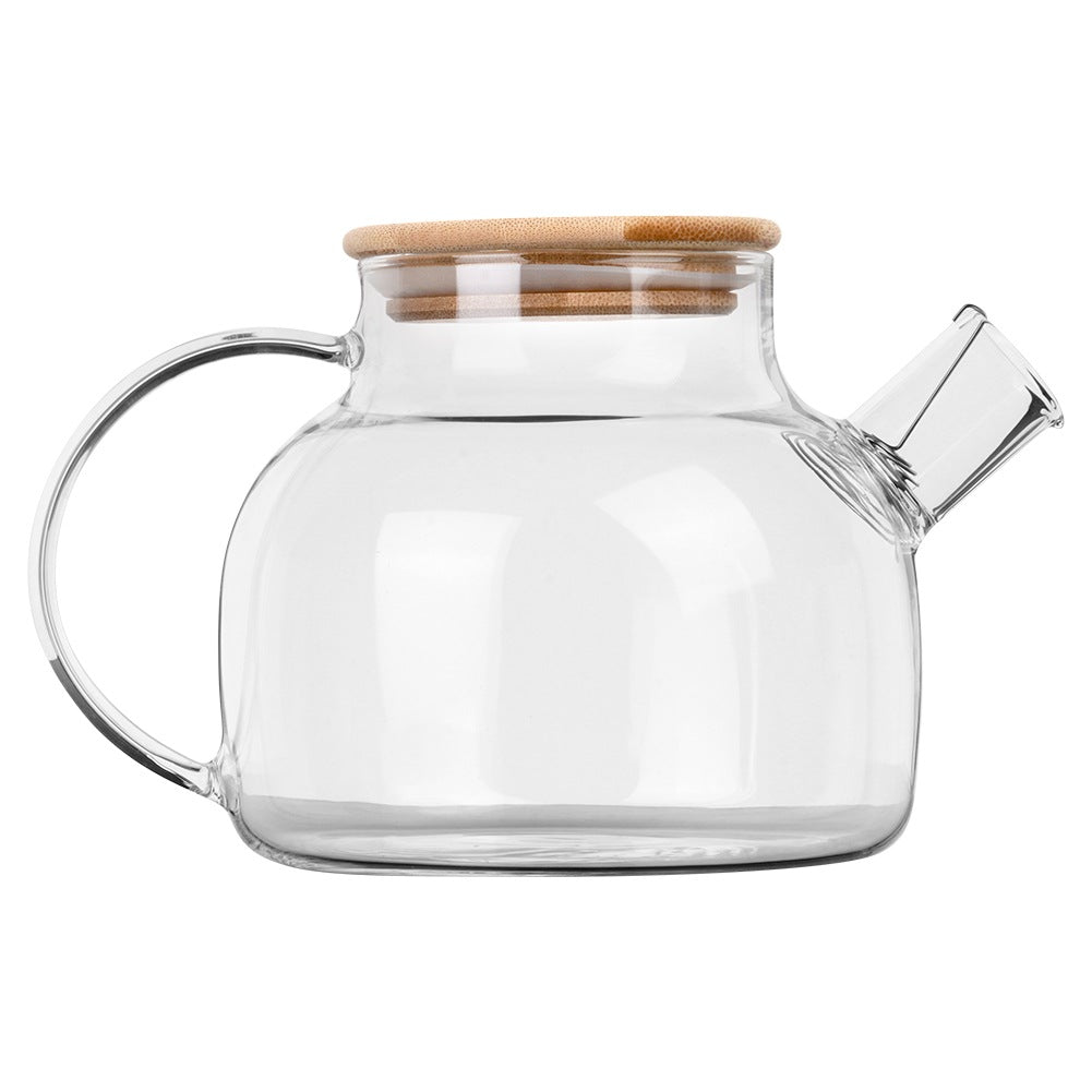 Coffee and tea jug glass with strainer 1 l