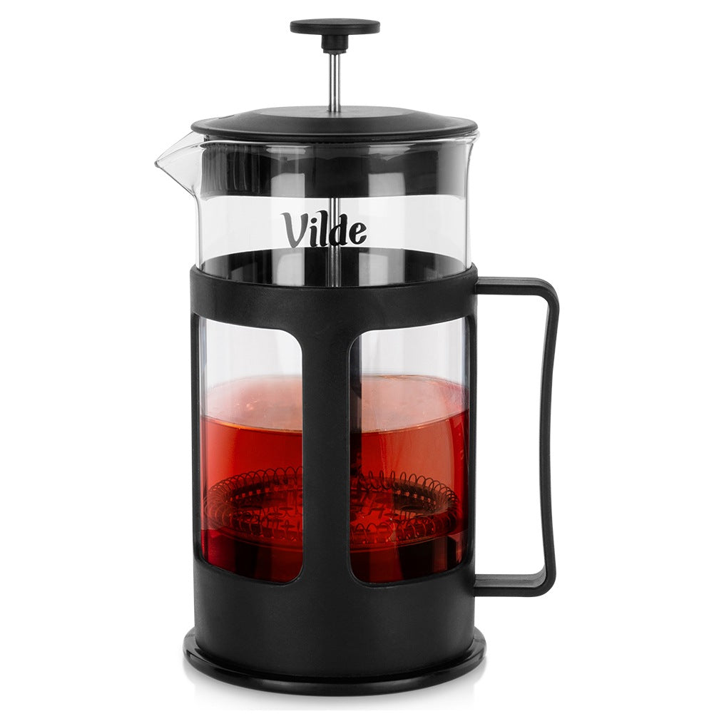 Coffee and tea piston maker, glass, 1 l