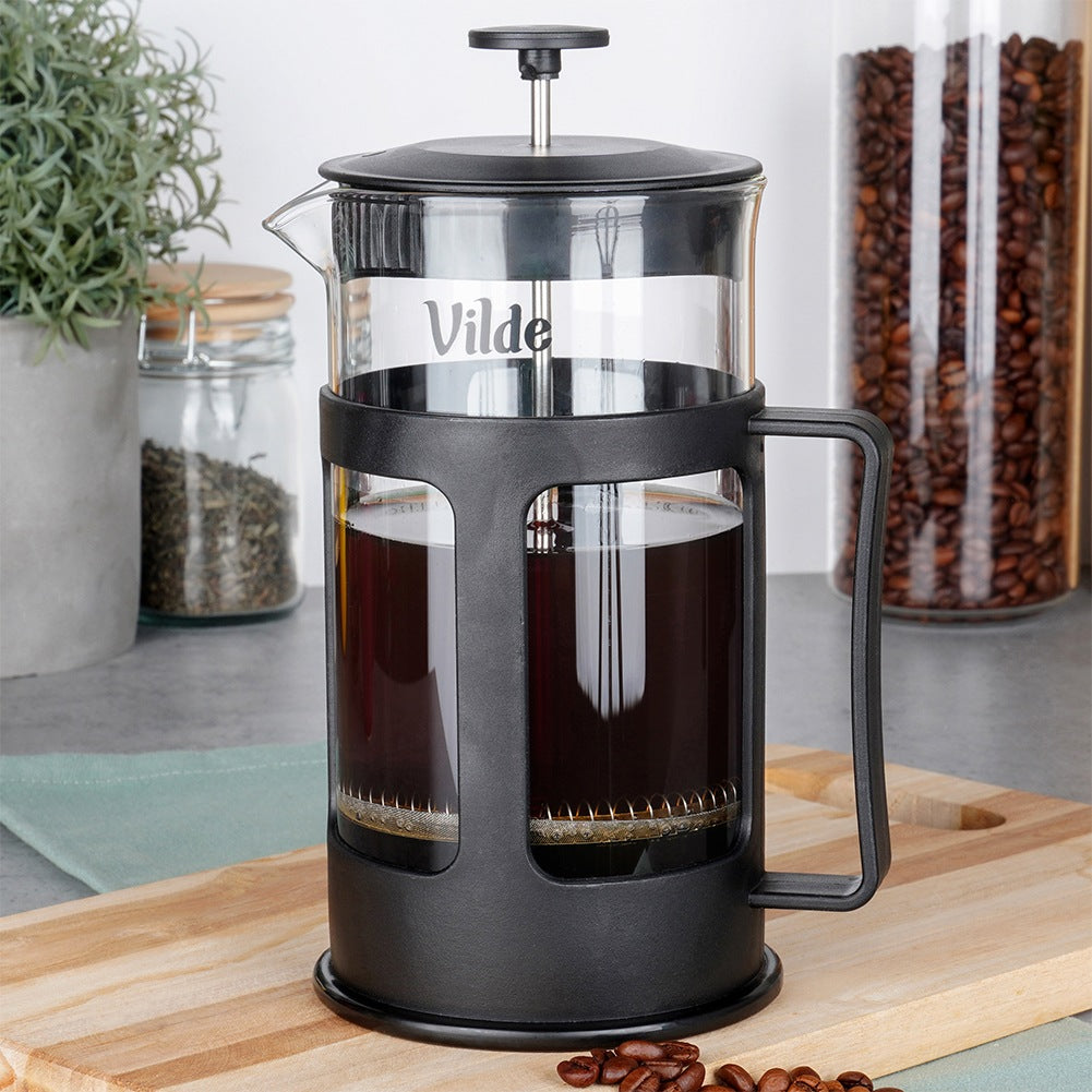 Coffee and tea piston maker, glass, 1 l