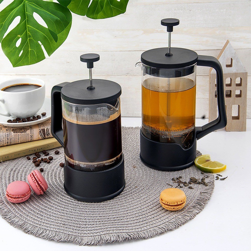 Coffee and tea piston maker, glass, 1 l