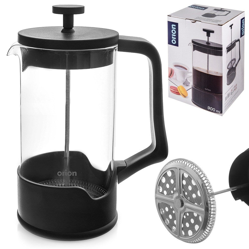 Coffee and tea piston maker, glass, 900 ml
