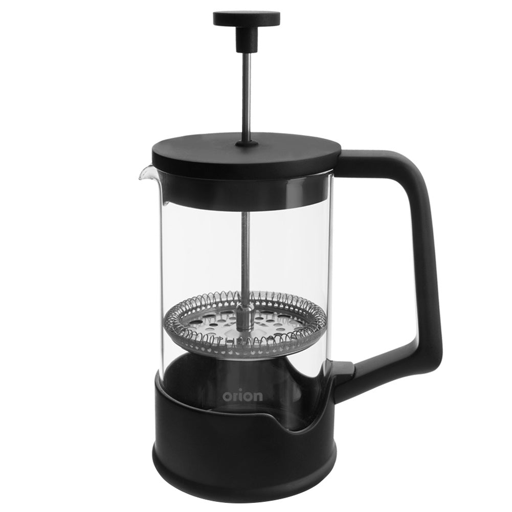 Coffee and tea piston maker, glass, BLACK, 650 ml