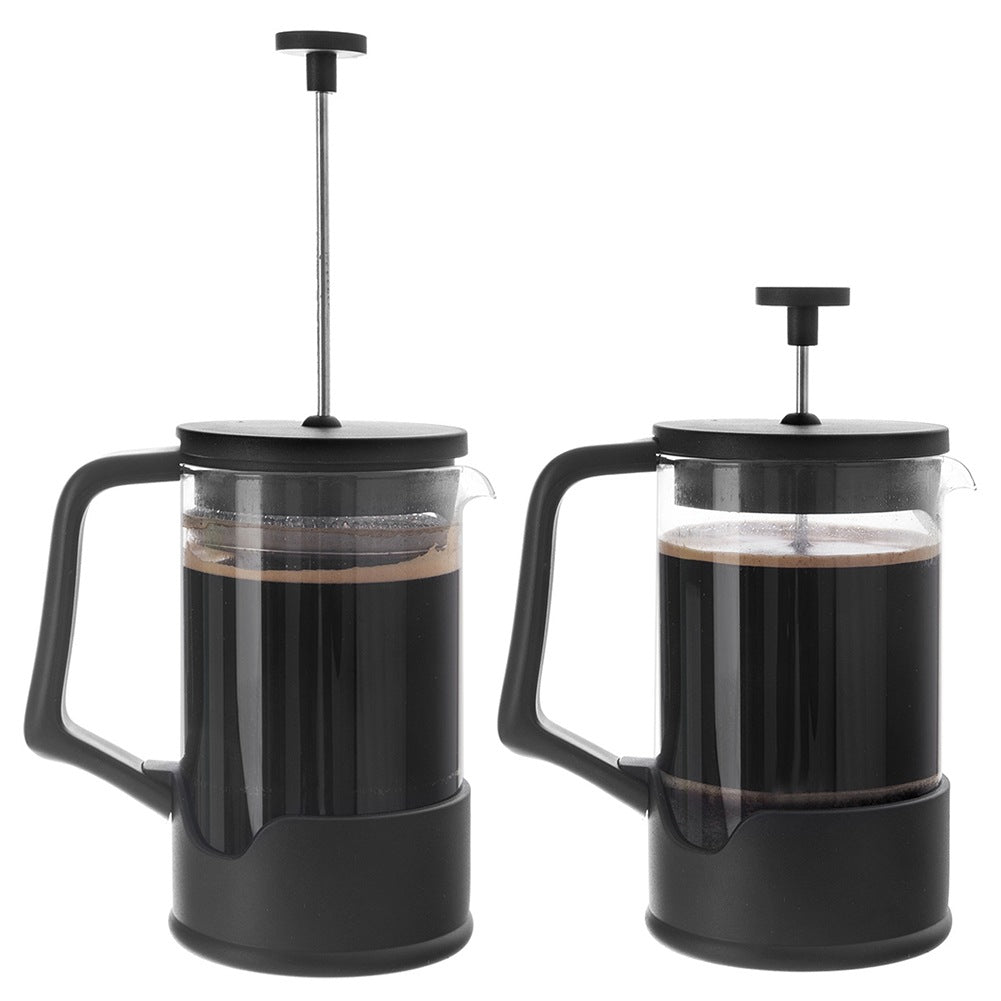 Coffee and tea piston maker, glass, BLACK, 650 ml