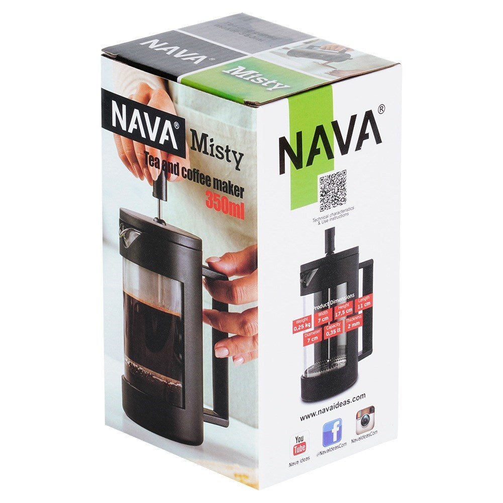 Coffee and tea piston maker glass MISTY 350 ml