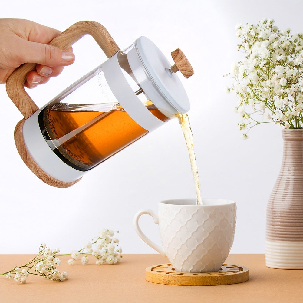 Coffee and tea piston maker glass WHITELINE 650 ml