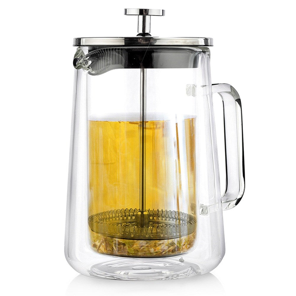 Coffee and tea piston maker, glass, thermal, double-walled, ACER, 1 l