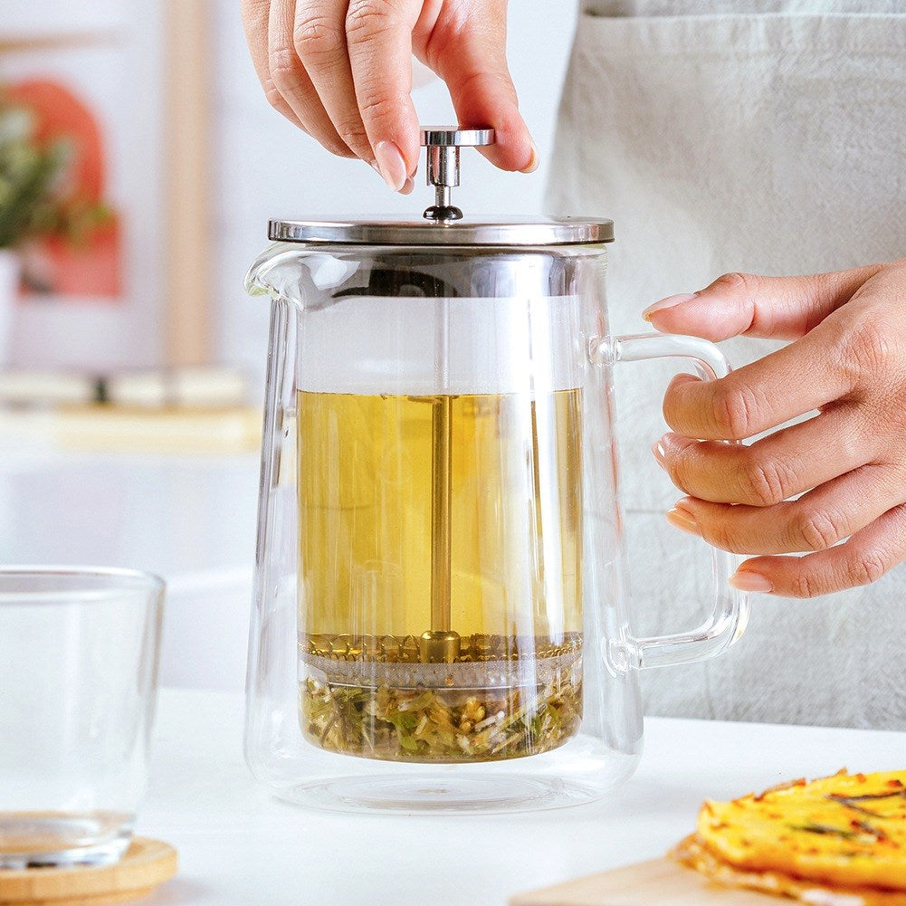 Coffee and tea piston maker, glass, thermal, double-walled, ACER, 600 ml