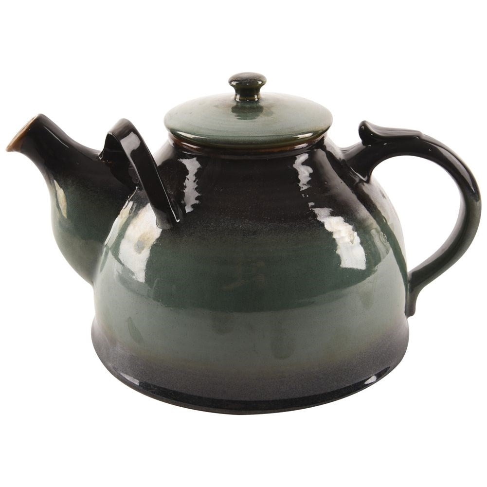 Coffee and tea pot ceramic green 2.4 l