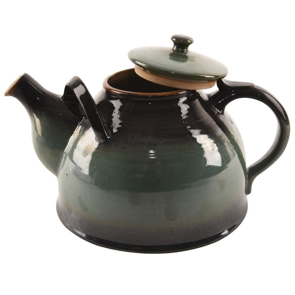Coffee and tea pot ceramic green 2.4 l