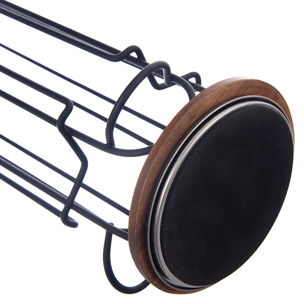Coffee capsule stand, rotating, metal, black, RADKA, 33.5 cm