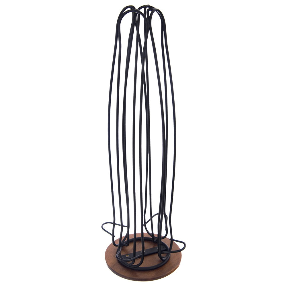 Coffee capsule stand, rotating, metal, black, RADKA, 40 cm