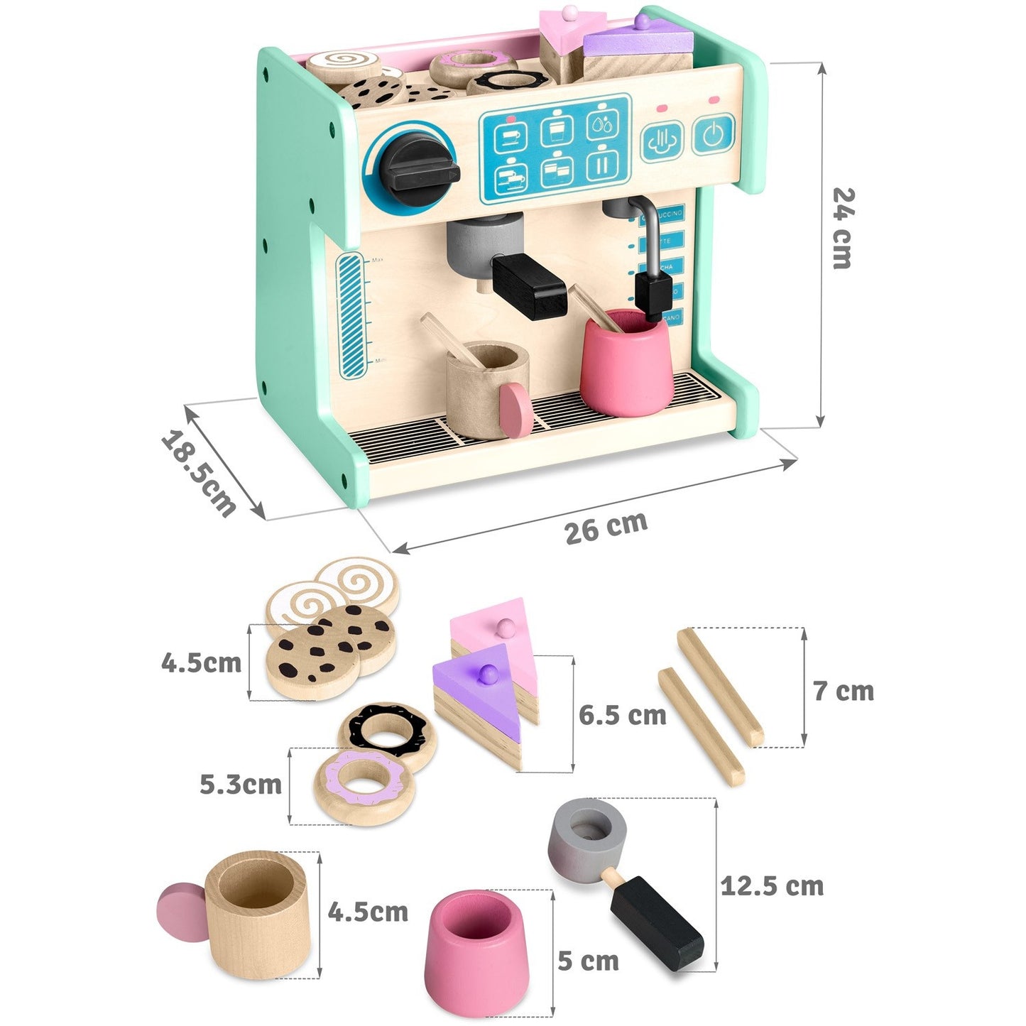 Coffee maker and confectionery Ricokids 785100 Mint green