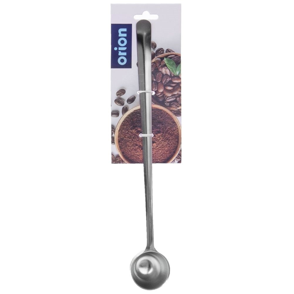 Coffee measuring spoon in stainless steel for exactly 6g of coffee