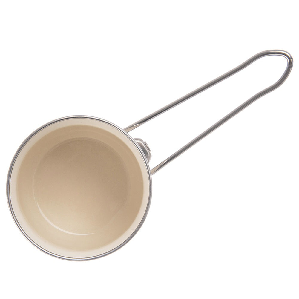 Coffee pot, enameled, cream, TONCA, 600 ml