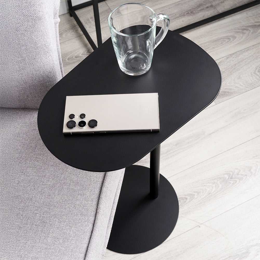 Coffee table metal black side 35x25x53 cm