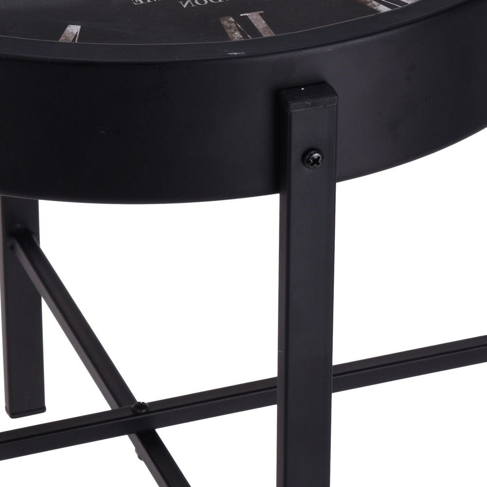 Coffee table with built-in clock - unique decoration