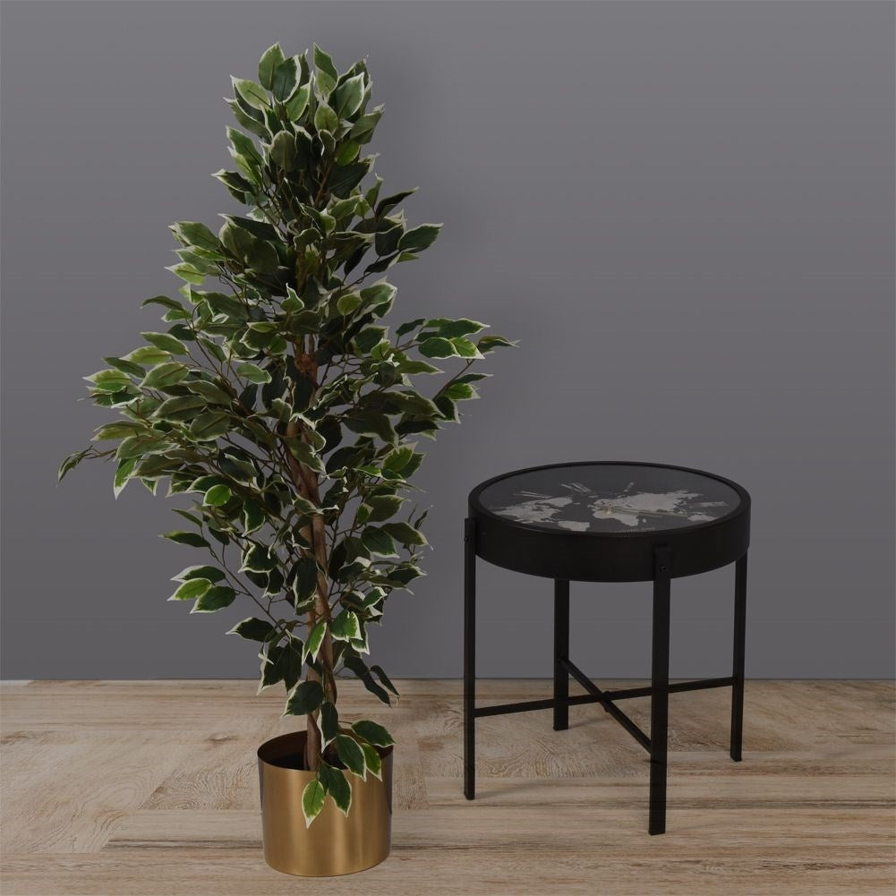 Coffee table with built-in clock - unique decoration