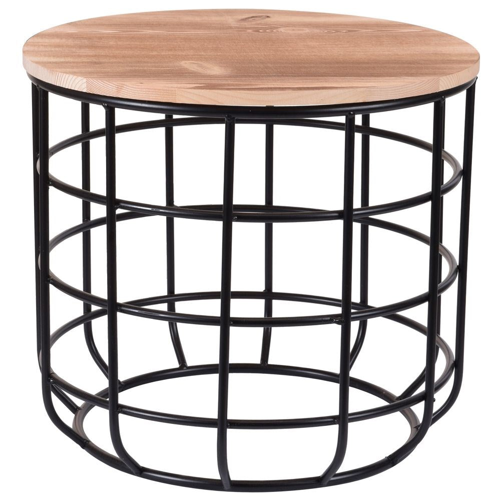 Coffee table wooden round 45x41 cm
