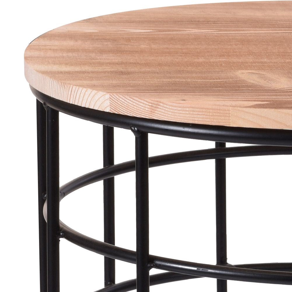 Coffee table wooden round 45x41 cm
