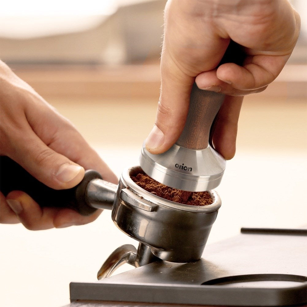 Coffee tamper steel wooden tamper 5x9.5 cm
