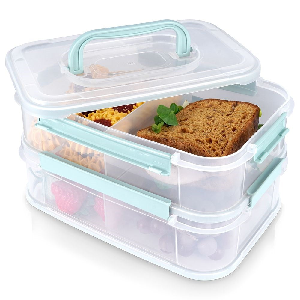 Cold cuts and cheese container, 2-level, 2x 1.8 l, 2 pcs.
