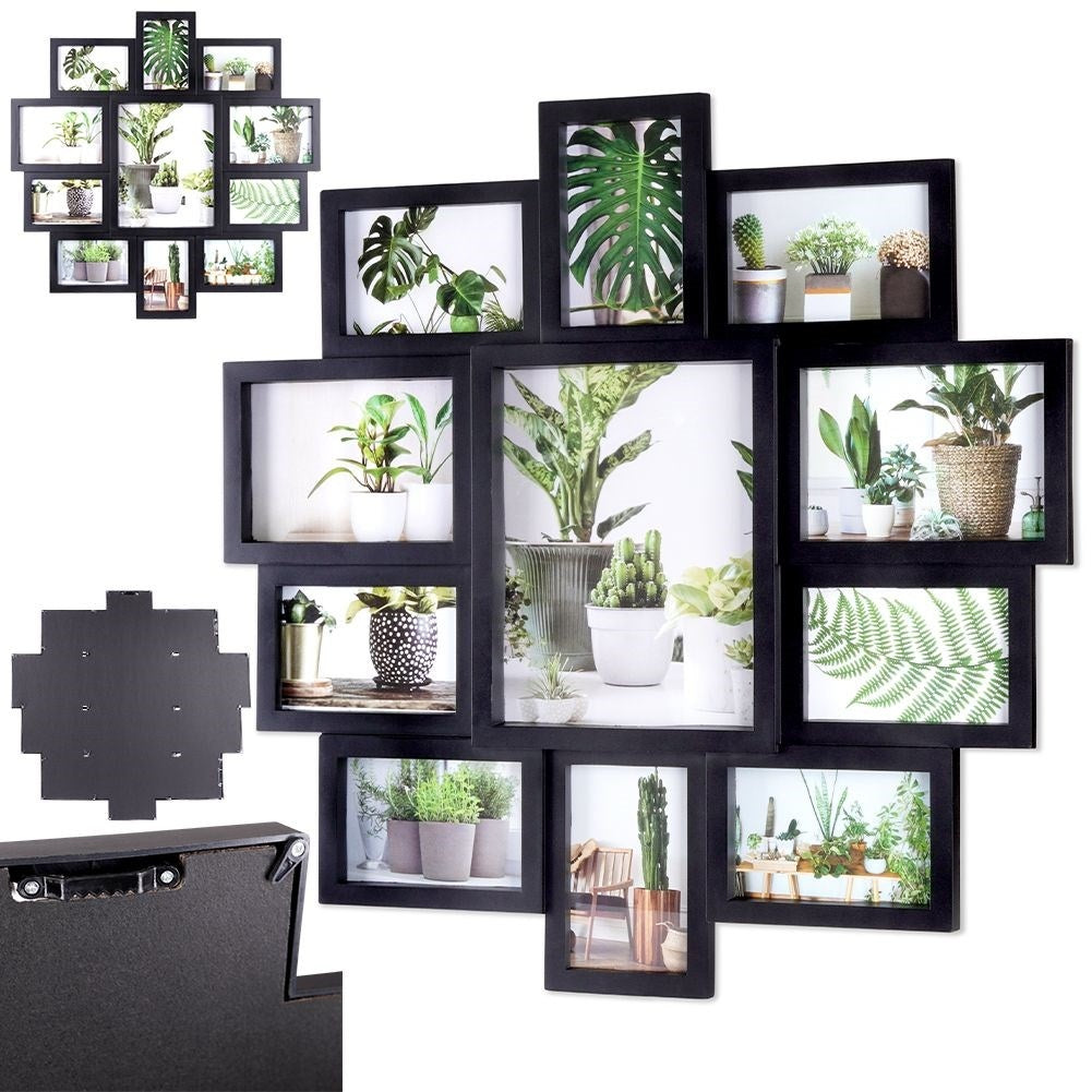 Collage Frame: Display 11 Photos Memories in Stylish Black Design