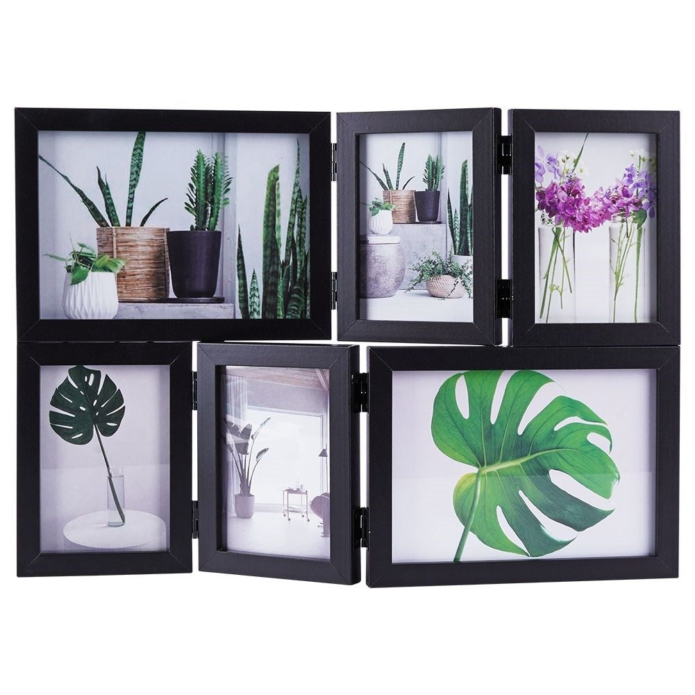 Collage frame: For 6 photos in two sizes, black design