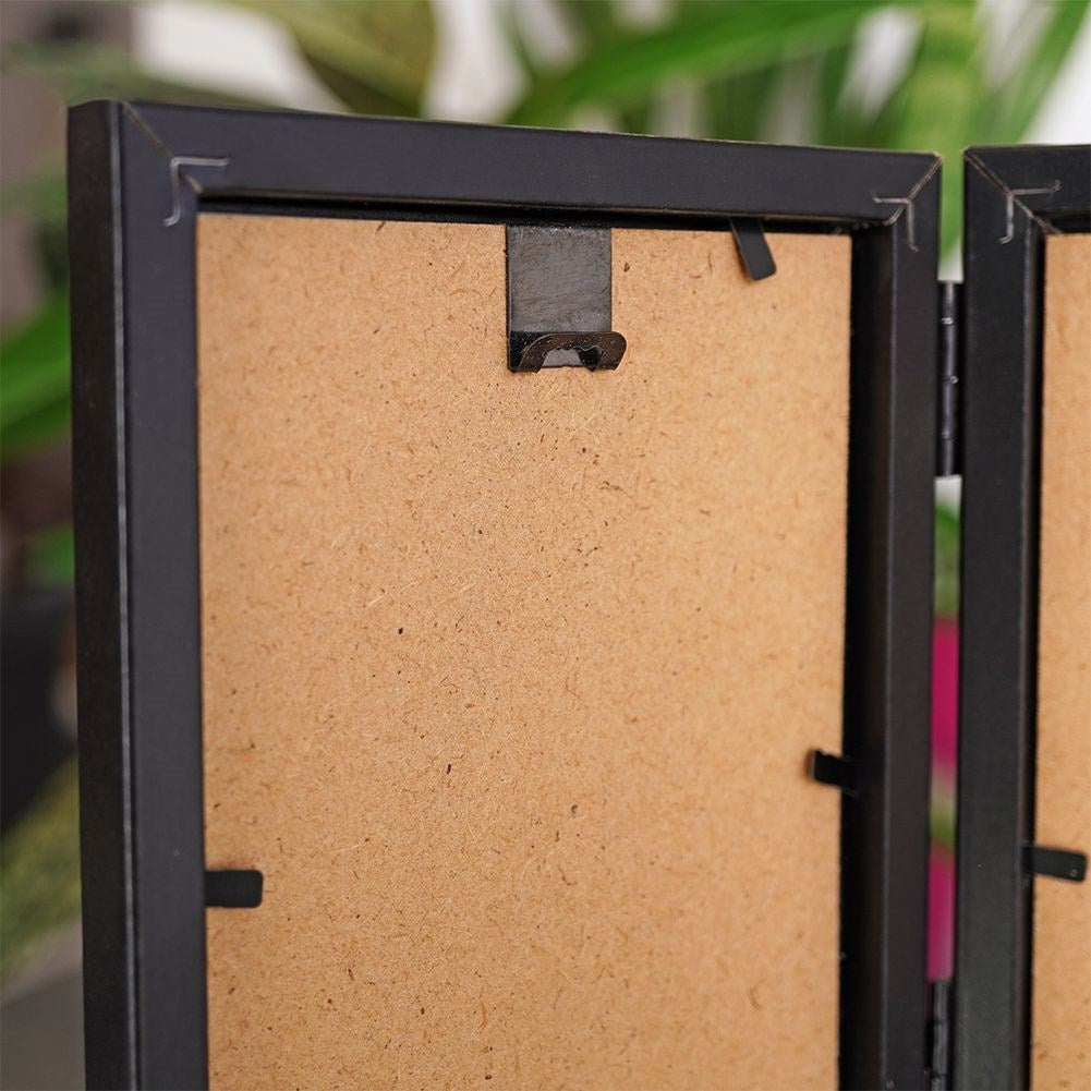 Collage frame: For 6 photos in two sizes, black design