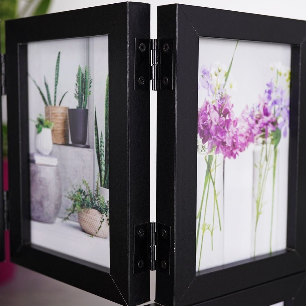 Collage frame: For 6 photos in two sizes, black design