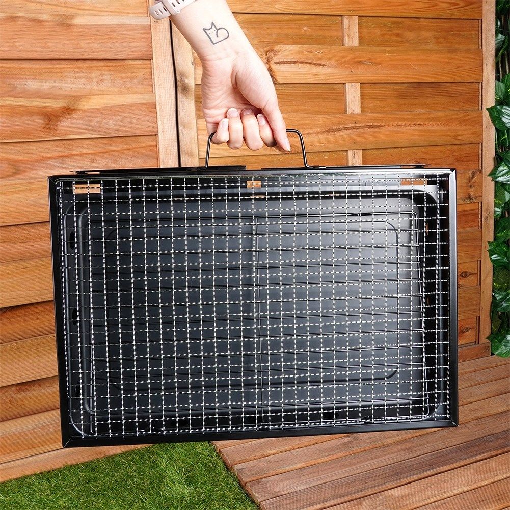 Collapsible Charcoal Grill for Home and Outings