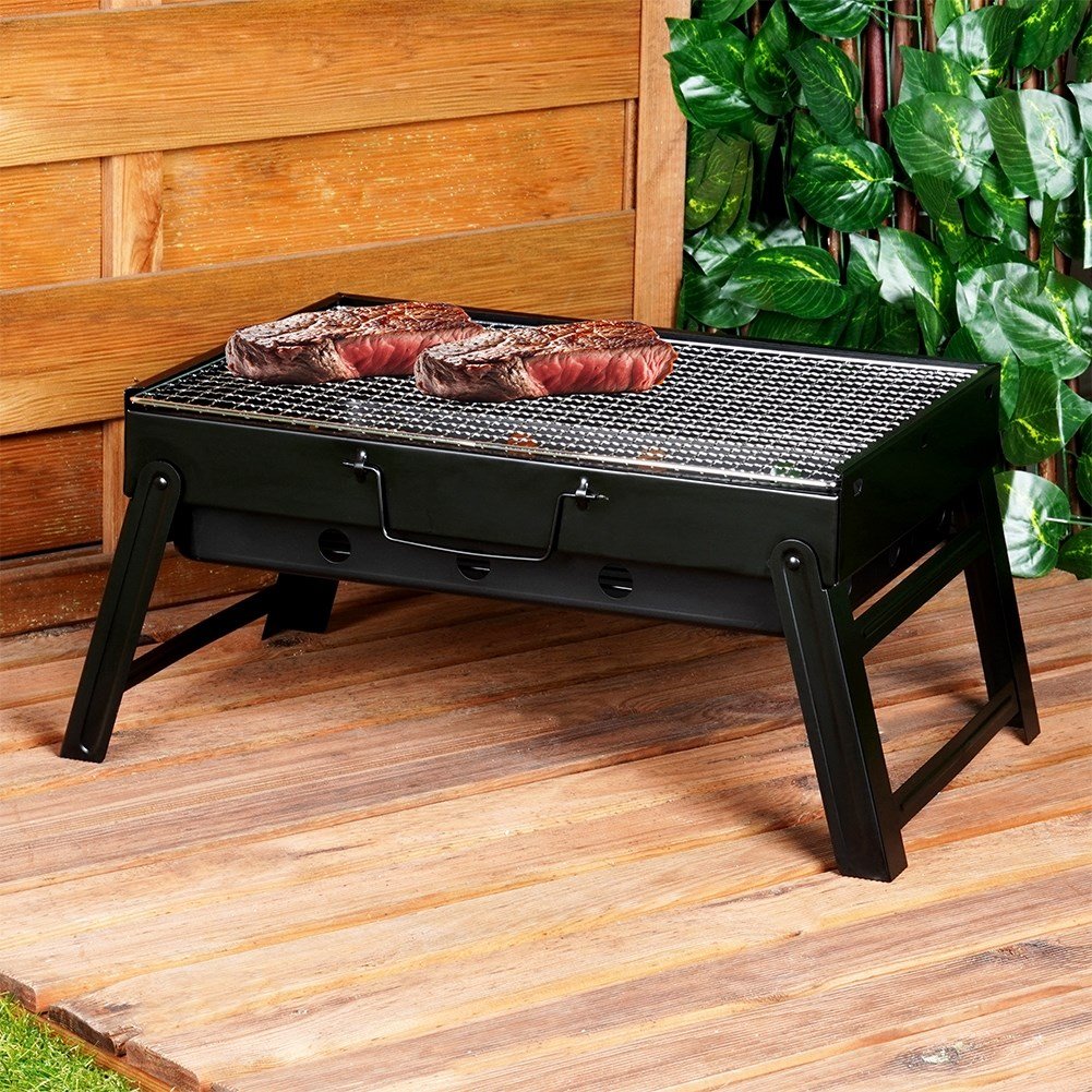 Collapsible Charcoal Grill for Home and Outings