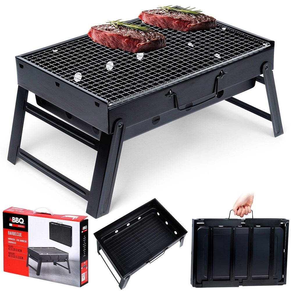 Collapsible Charcoal Grill for Home and Outings