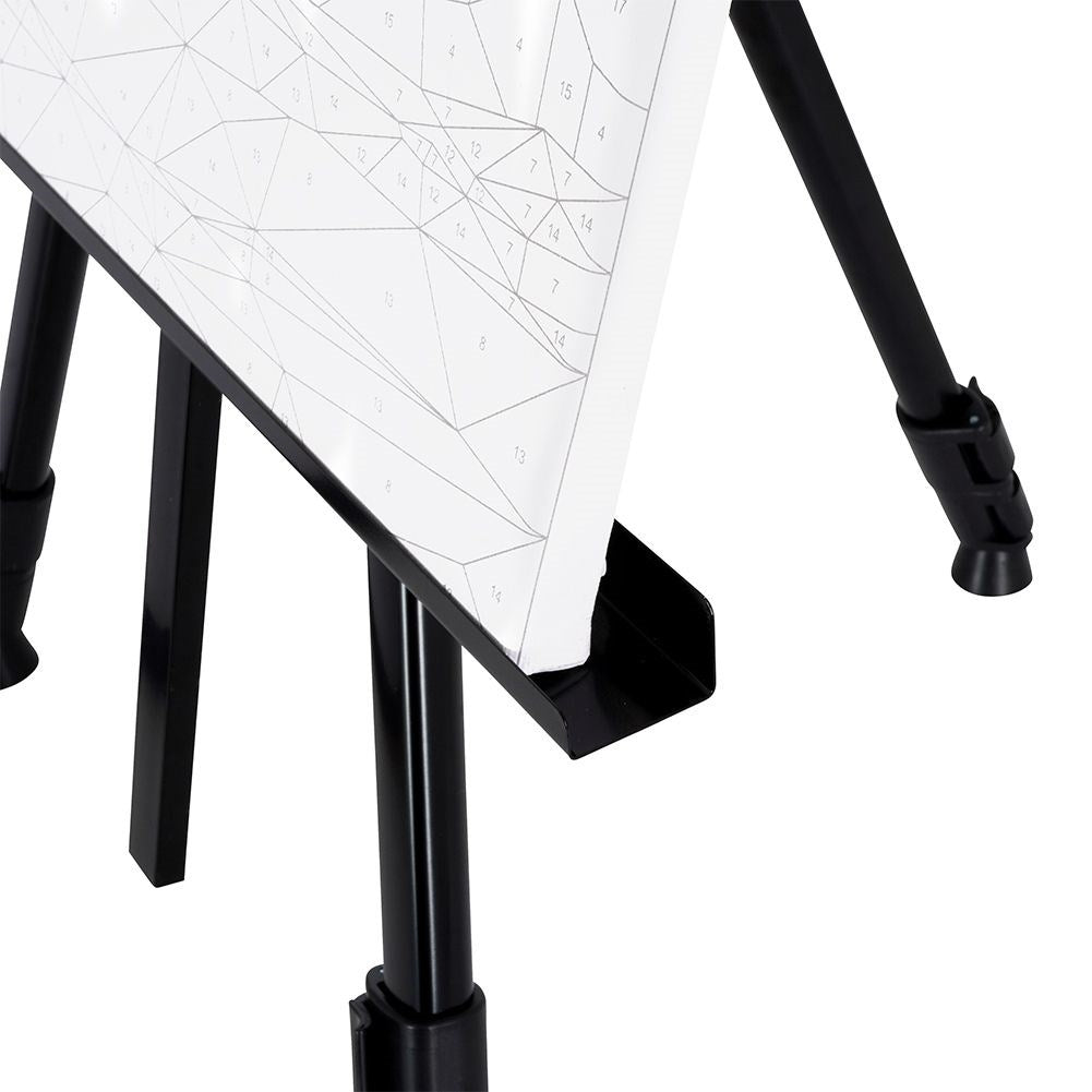 Collapsible Easel with Adjustable Height and Carrying Case