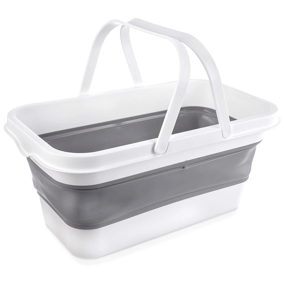 Collapsible Laundry Basket, 28L, Durable Rubber, Portable