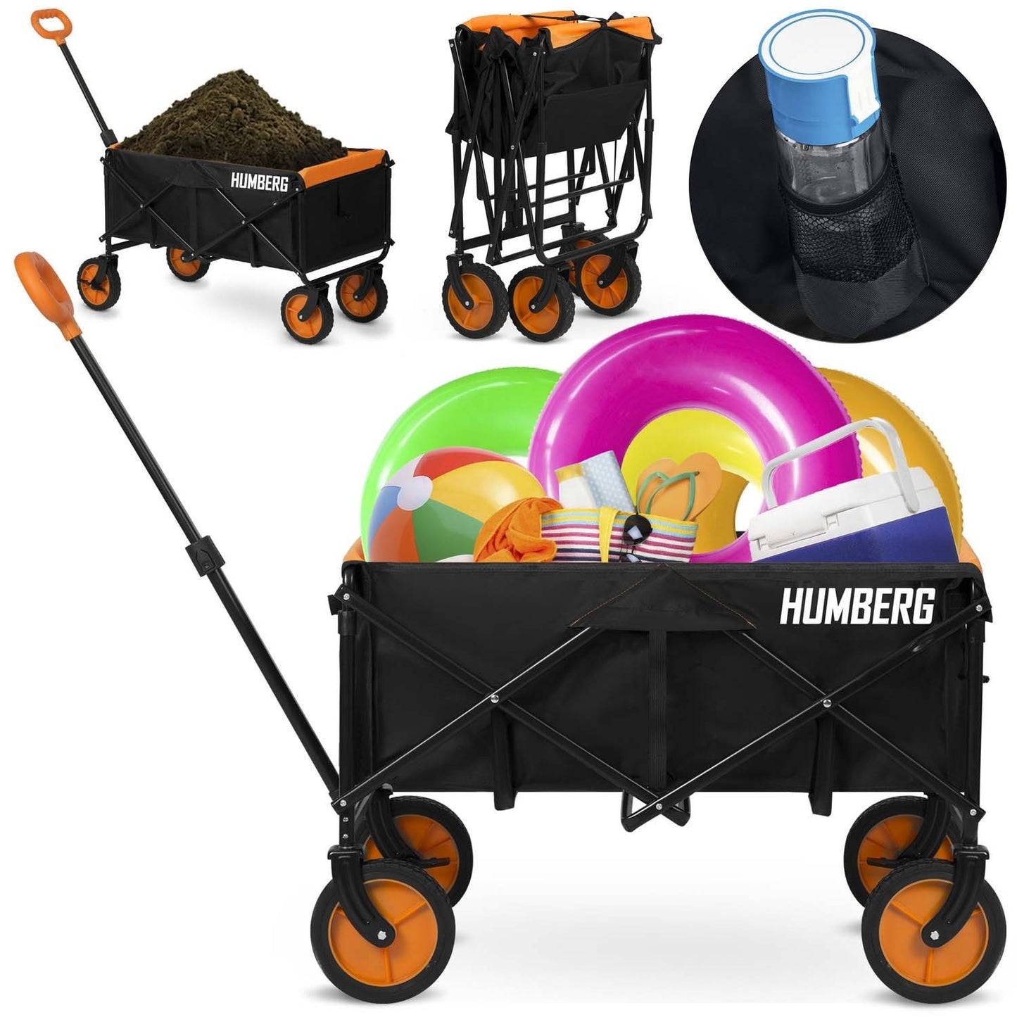 Collapsible Transport trolley 100L Humberg HM-513