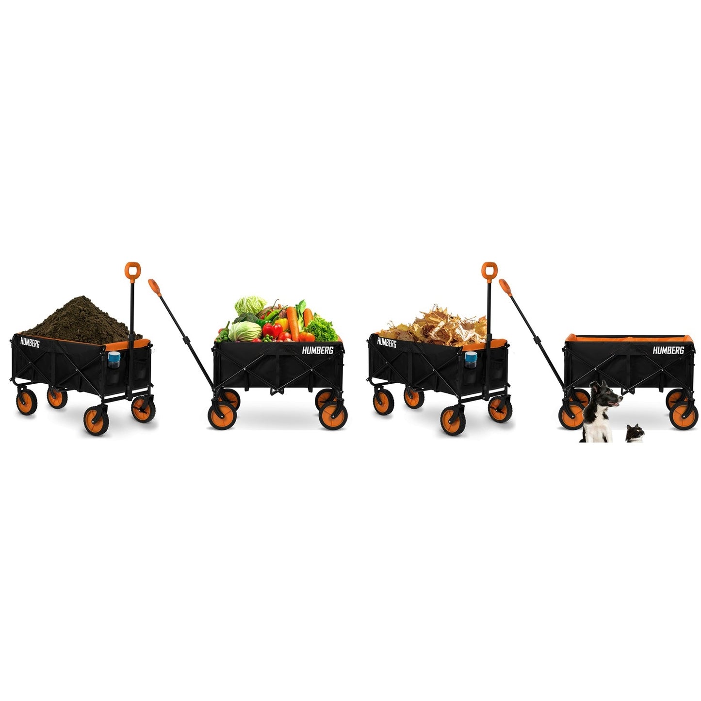 Collapsible Transport trolley 100L Humberg HM-513