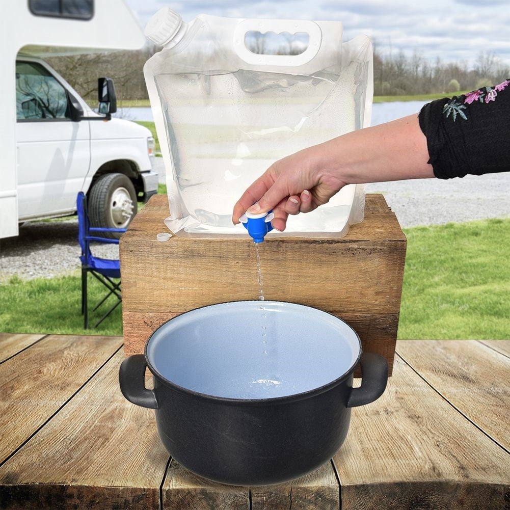 Collapsible Water Tank with Faucet for Camping and Excursions