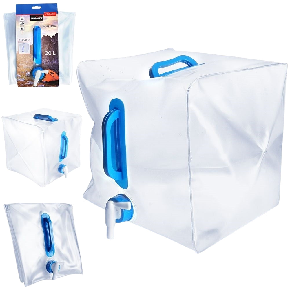 Collapsible Water Tank with Faucet for Outdoor Adventures