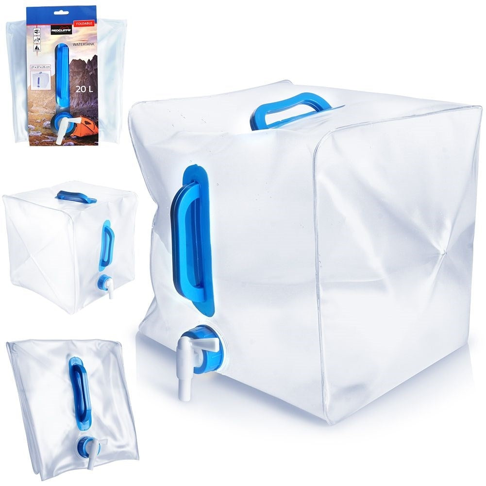 Collapsible Water Tank with Faucet for Outdoor Adventures