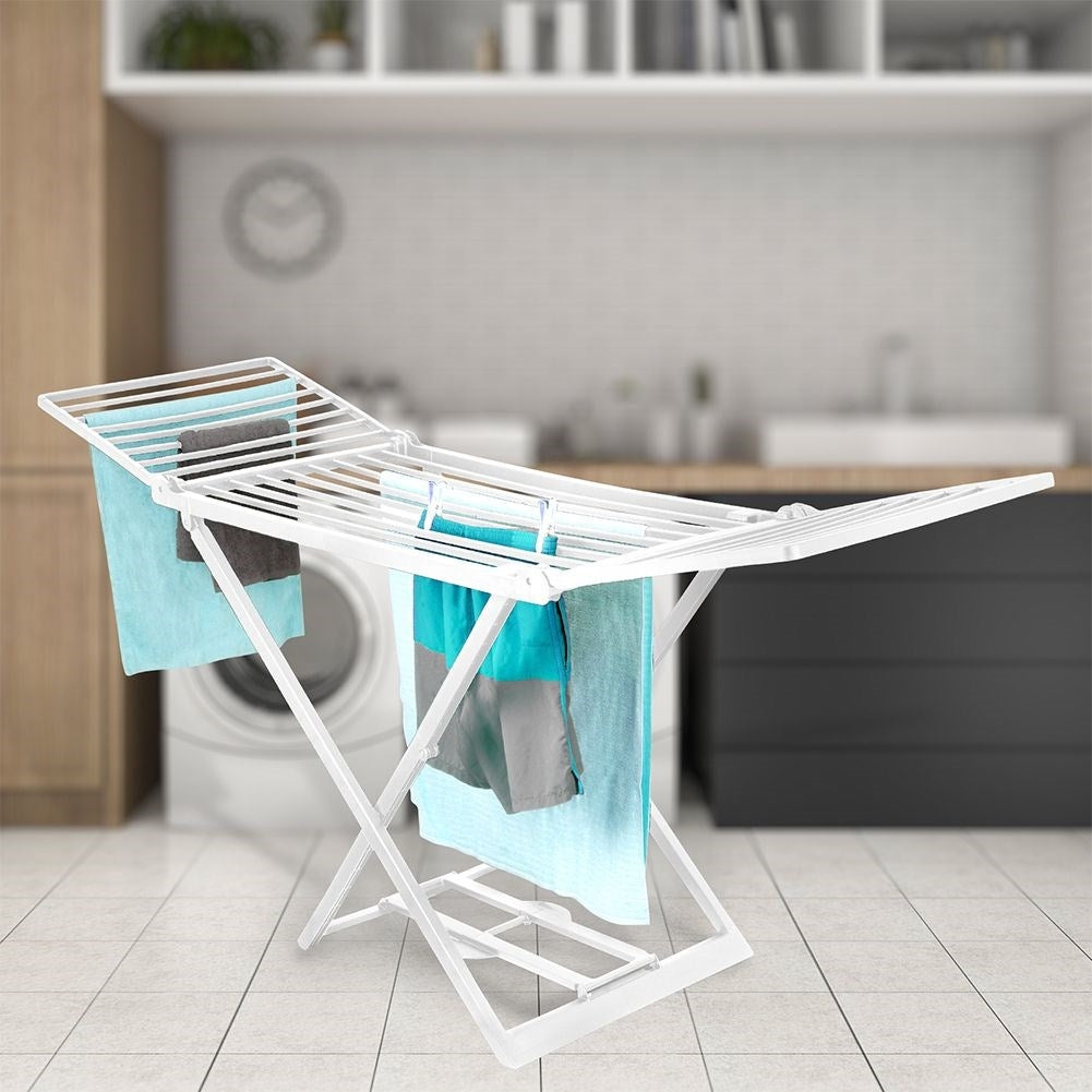 Collapsible and robust drying rack for laundry