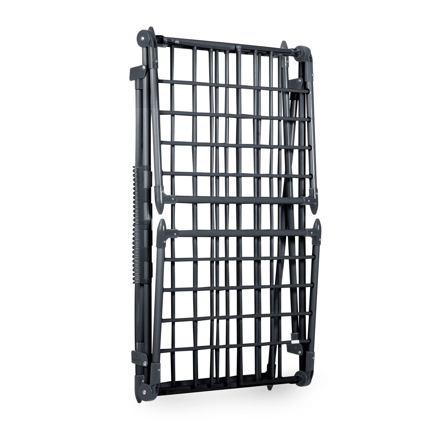 Collapsible black drying rack with 22 meter line