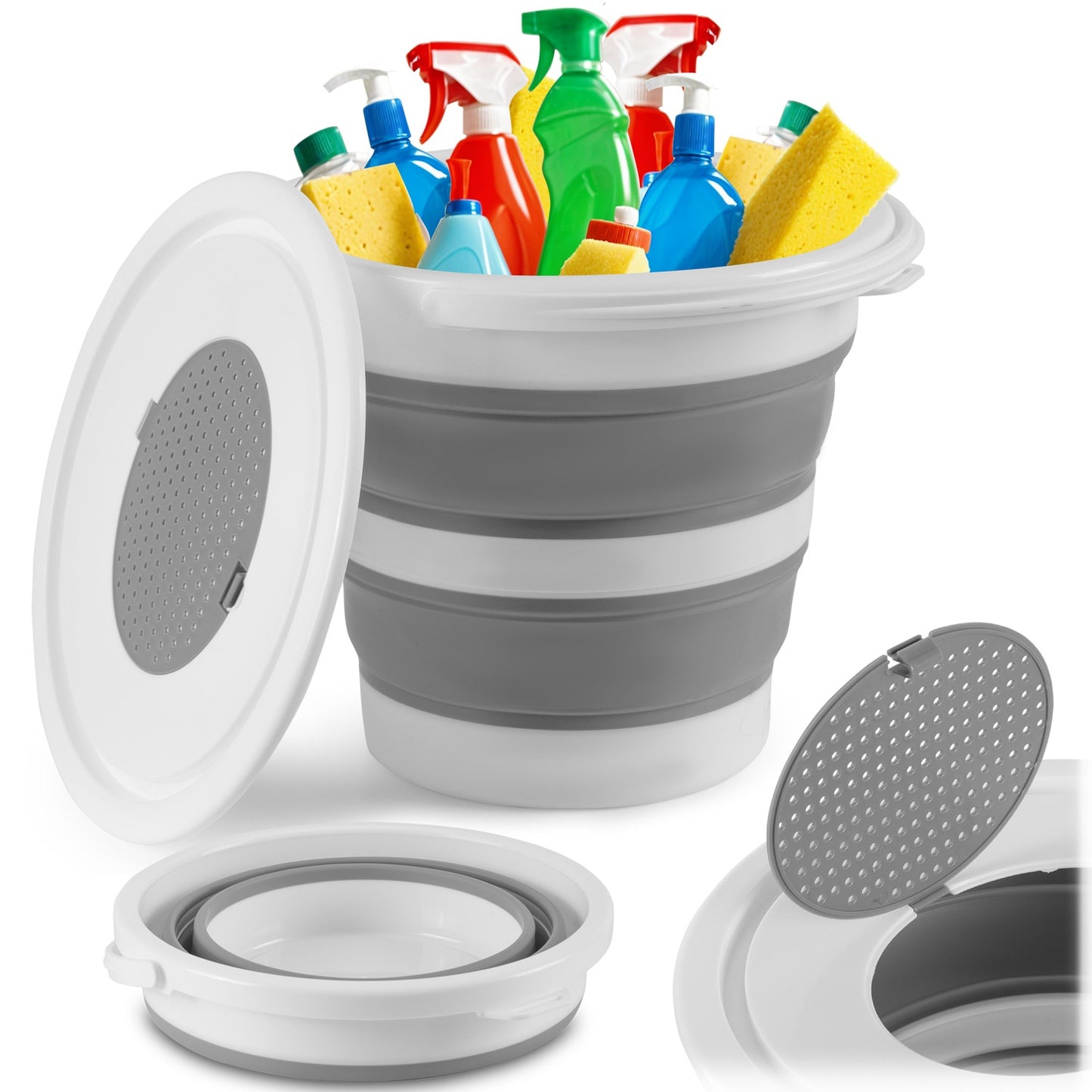 Collapsible bucket with handle MS-681 Massido