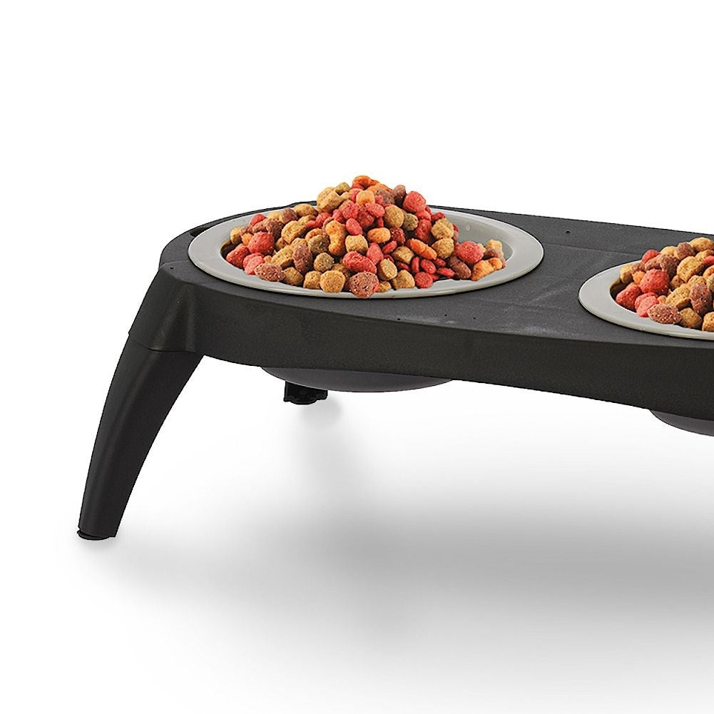Collapsible food bowl set in silicone for dogs and cats