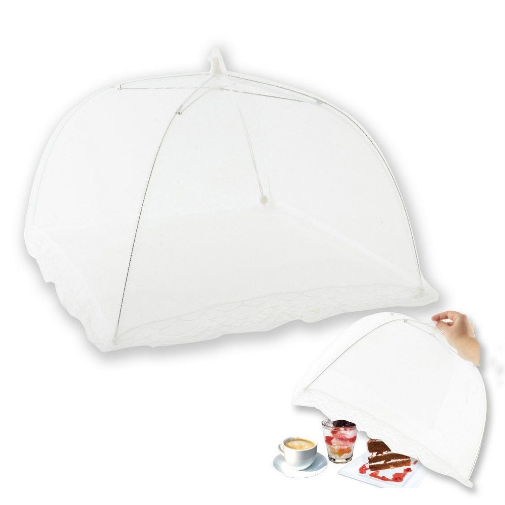 Collapsible insect protection net for food, indoor/outdoor.