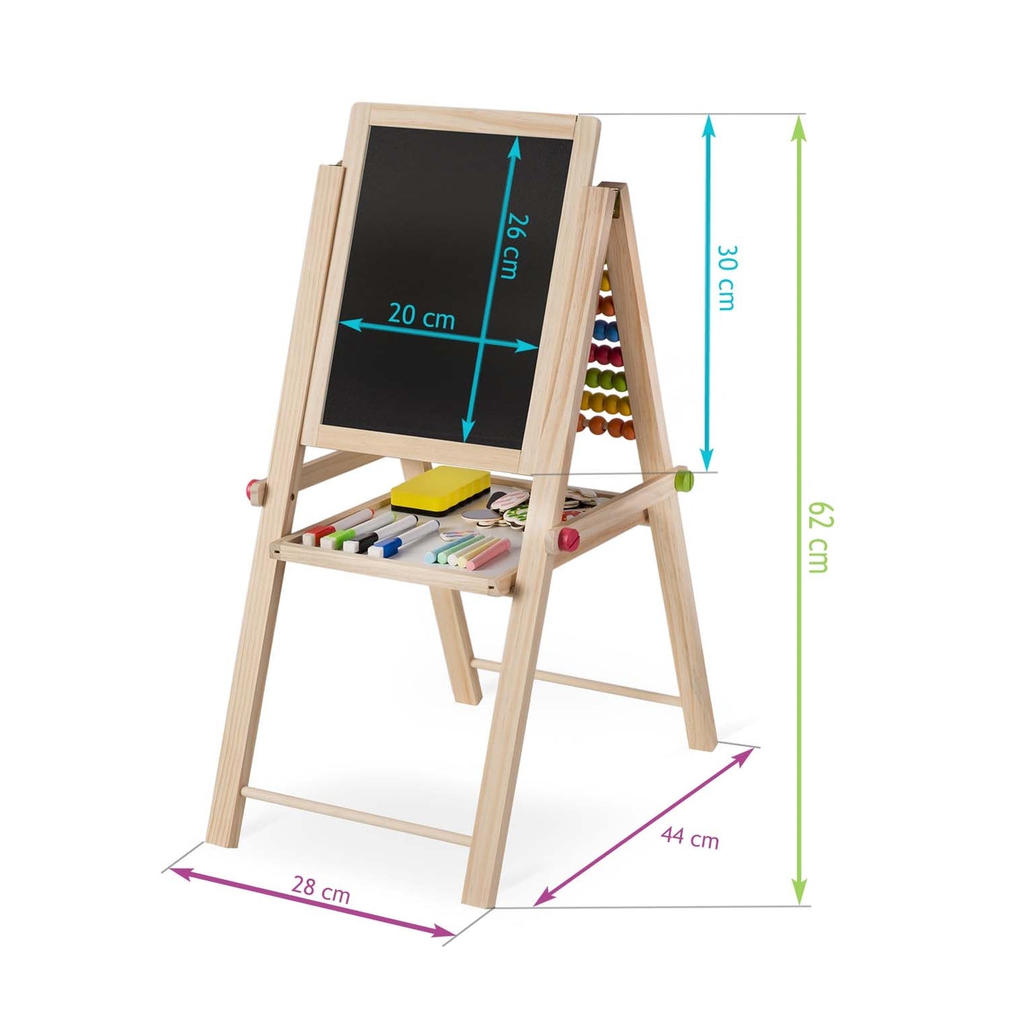 Collapsible magnetic chalkboard Ricokids