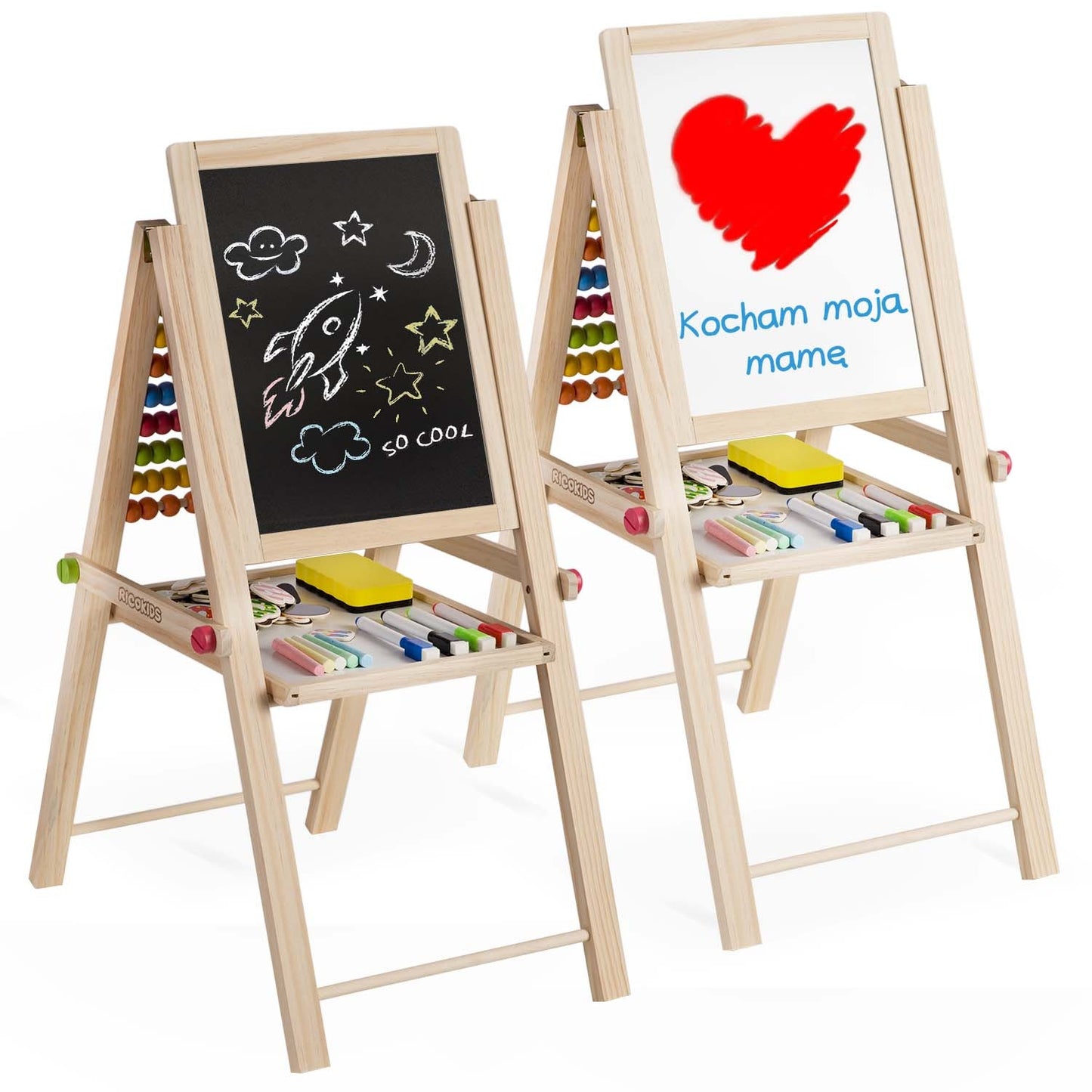 Collapsible magnetic chalkboard Ricokids