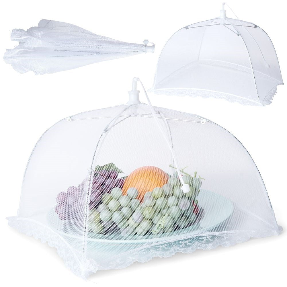 Collapsible safety net for food - indoor/outdoor use