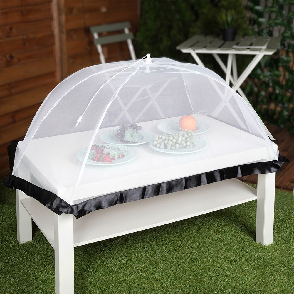 Collapsible safety net for food - indoor/outdoor use